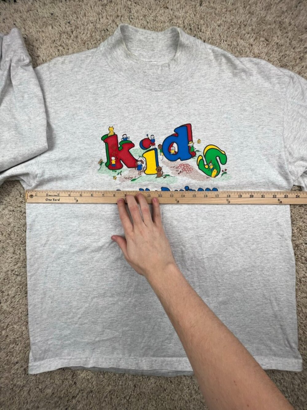 VTG Anvil Cotton Deluxe Children Are My Business School Teacher Sweatshirt Sz XL - Picture 3 of 9